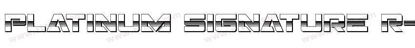 Platinum Signature R字体转换